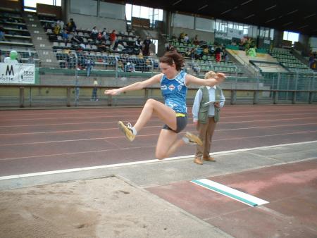 Ghislaine tte fraiche apr�s son 3000m marche